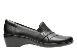 Clarks May Marigold Black Leather Slip-On Dress Loafer -Remonte Shop 26062909 1
