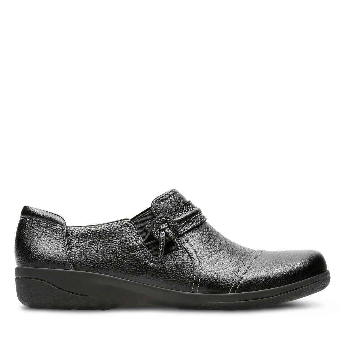 Clarks Cheyn Madi Black Leather Slip-On 2 Clarks Cheyn Madi Black Leather Slip-On - Image 2
