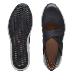 Clarks Un Rio Cross Black Leather Slip-On Sneaker -Remonte Shop 26141649 7