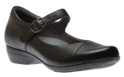 Dansko Fawna Black Leather Mary Jane