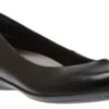 Alder Astoria Black Leather Ballet Flat