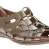 Belle Bridget Platinum Leather Sandal