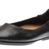 Allegro Black Leather Ballet Flat