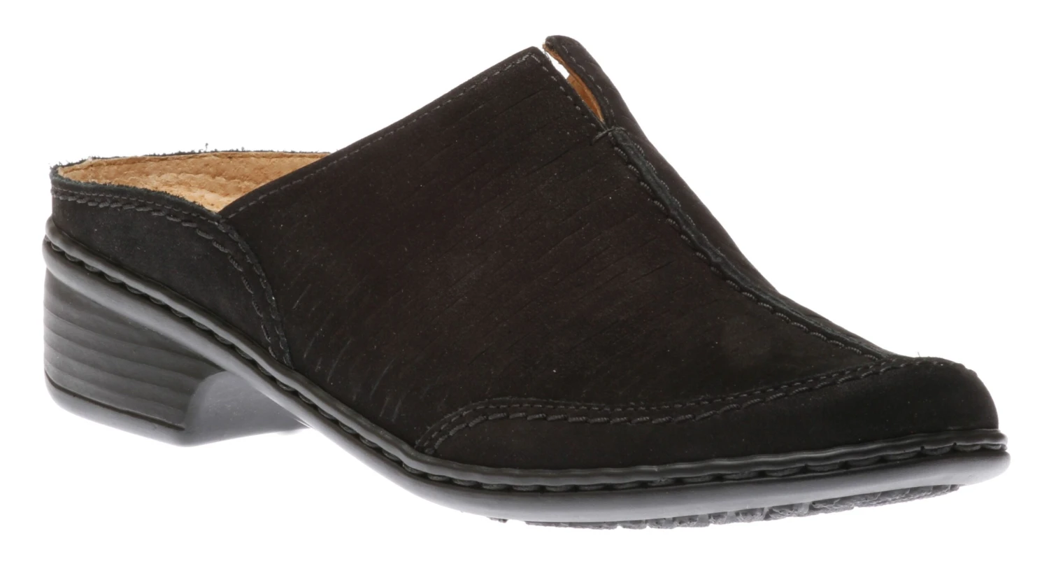 Ruffina Black Nubuck Leather Clog 1 Ruffina Black Nubuck Leather Clog