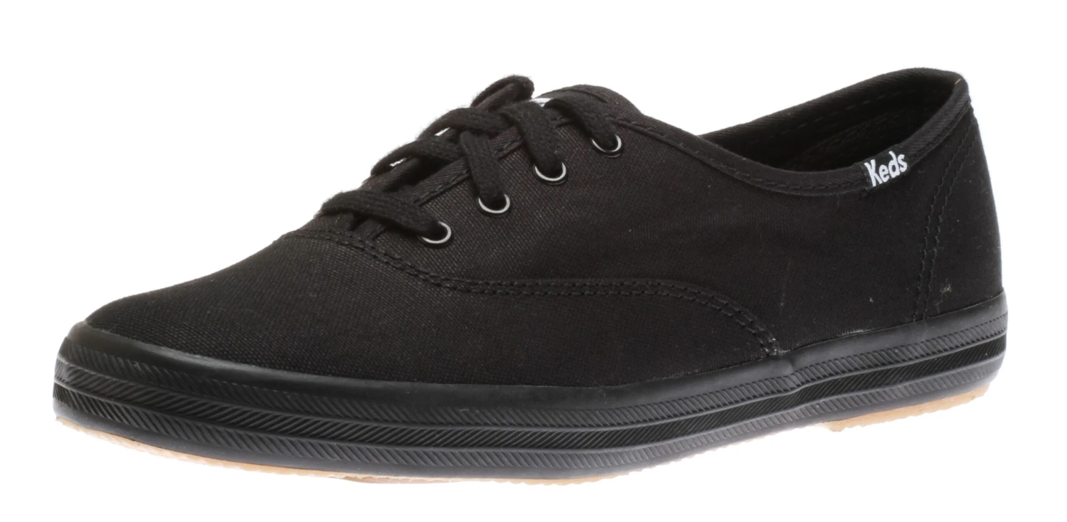 Keds Champion Black Lace-Up Canvas Sneaker 4 Keds Champion Black Lace-Up Canvas Sneaker - Image 4