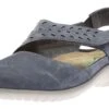 Kapua Blue Leather Asymmetrical Mary Jane Sandal