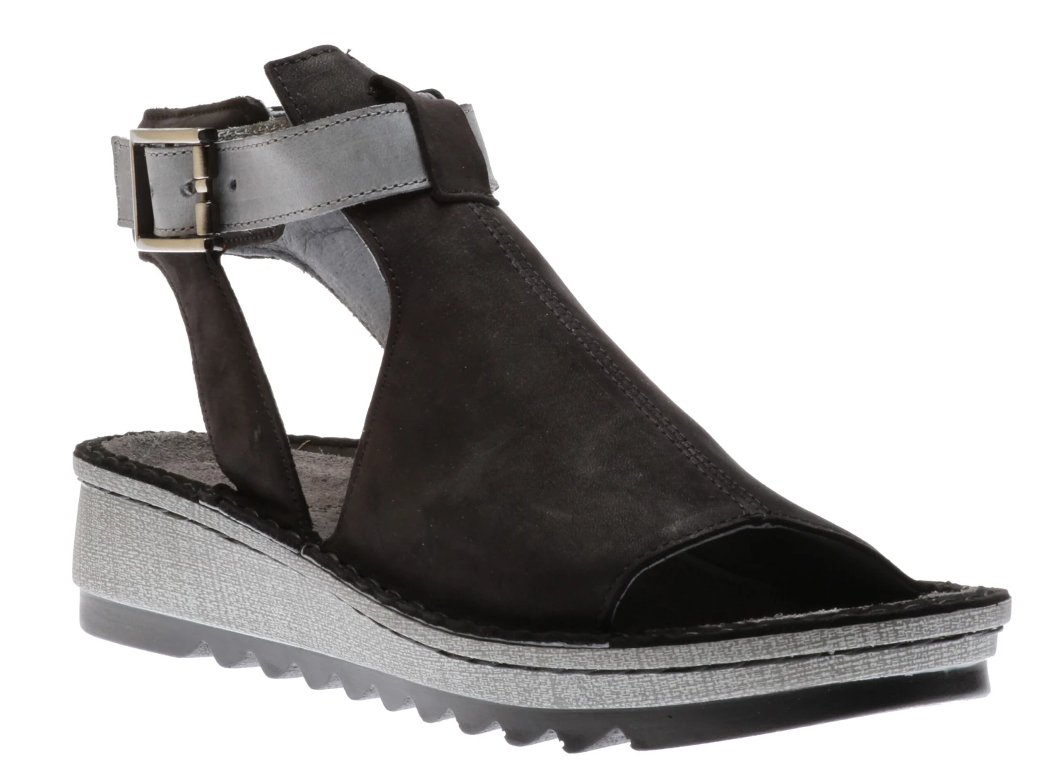 Verbena Black Leather Sandal 1 Verbena Black Leather Sandal