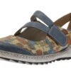 Remonte Odense Blue Multicolour Mary Jane Flat Shoe