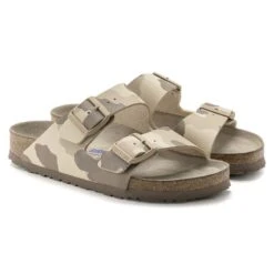 Birkenstock Arizona Soft Footbed Desert Soil Camo Grey Slide Sandal -Remonte Shop birarizona16d