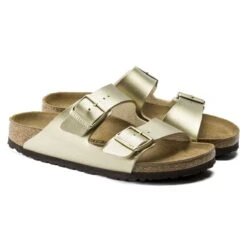 Birkenstock Arizona Birko-Flor Gold Slide Sandal -Remonte Shop birarizona18c