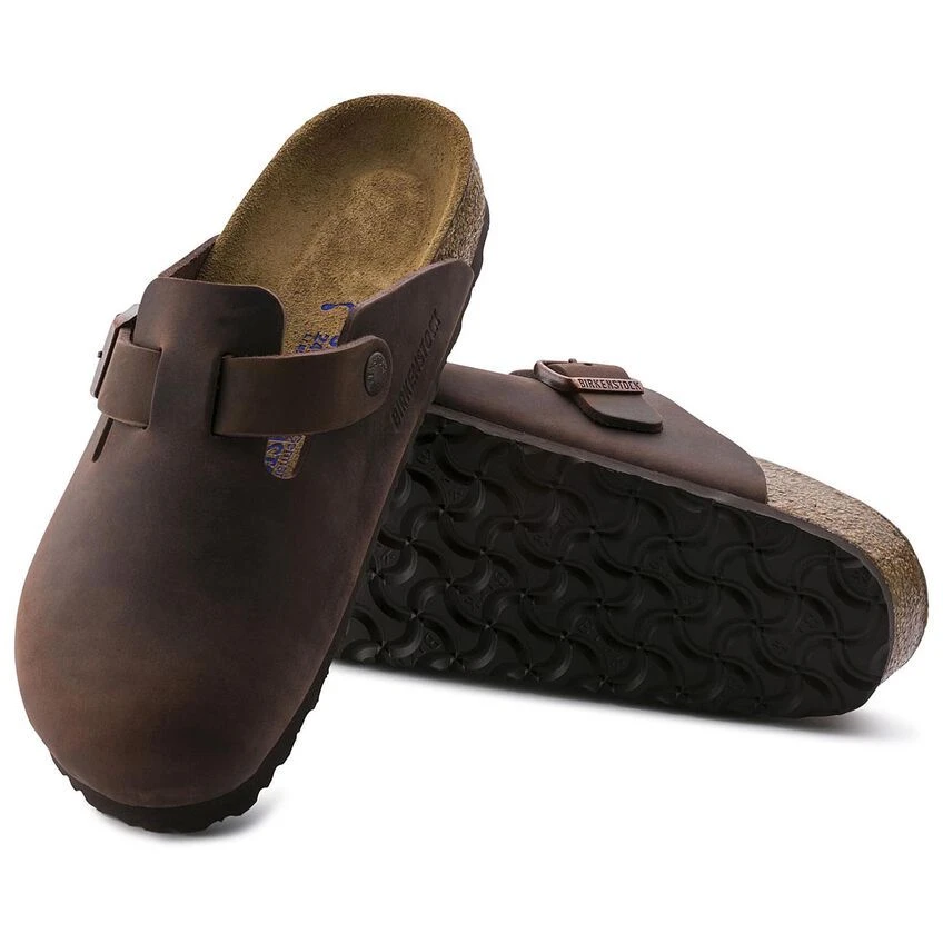 Birkenstock Boston Habana Brown Oiled Leather Soft Footbed Clog 2 Birkenstock Boston Habana Brown Oiled Leather Soft Footbed Clog - Image 2