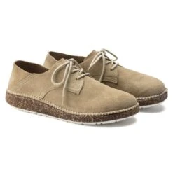 Birkenstock Gary Unisex Sand Suede Leather Lace-Up Sneaker -Remonte Shop birgary08b