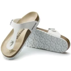Birkenstock Gizeh Birko-Flor White Thong Sandal -Remonte Shop birgizeh09a