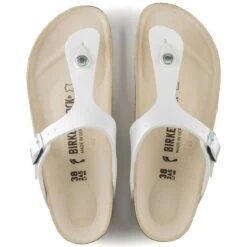 Birkenstock Gizeh Birko-Flor White Thong Sandal -Remonte Shop birgizeh09b
