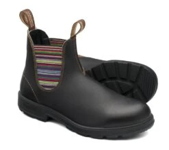 Blundstone 1409 - Original Stout Brown Striped Elastic Boot -Remonte Shop blu140902b