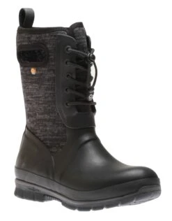 BOGS Crandall Lace Knit Black Women's Winter Boot -Remonte Shop bogcrandalllk01