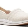 Clarks Breeze Step Beige Canvas Slip-On Sneaker