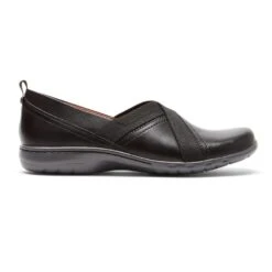 Penfield Envelope Black Leather Slip-On Flat -Remonte Shop cobpenfielde01e