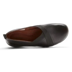 Penfield Envelope Black Leather Slip-On Flat -Remonte Shop cobpenfielde01f