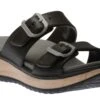 Dansko Kandi Black EVA Double Strap Slide Sandal