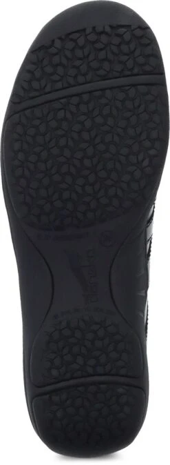 Dansko Neena Black Leather Slip-Resistant Lace-Up Shoe -Remonte Shop danneena01c