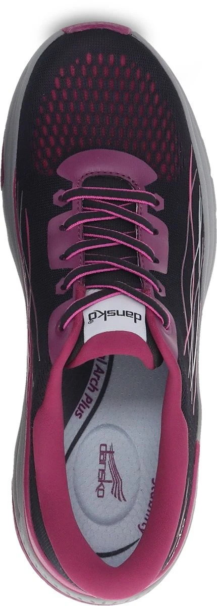 Dansko Pace Black Berry Mesh Lace-Up Walking Shoe 2 Dansko Pace Black Berry Mesh Lace-Up Walking Shoe - Image 2