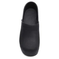 Dansko Professional Oiled Black Leather Clog -Remonte Shop danprof01f