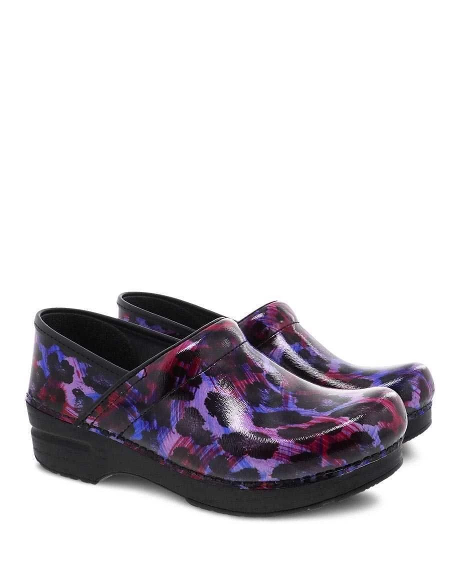 Dansko Professional Painted Leopard Patent Clog 3 Dansko Professional Painted Leopard Patent Clog - Image 3