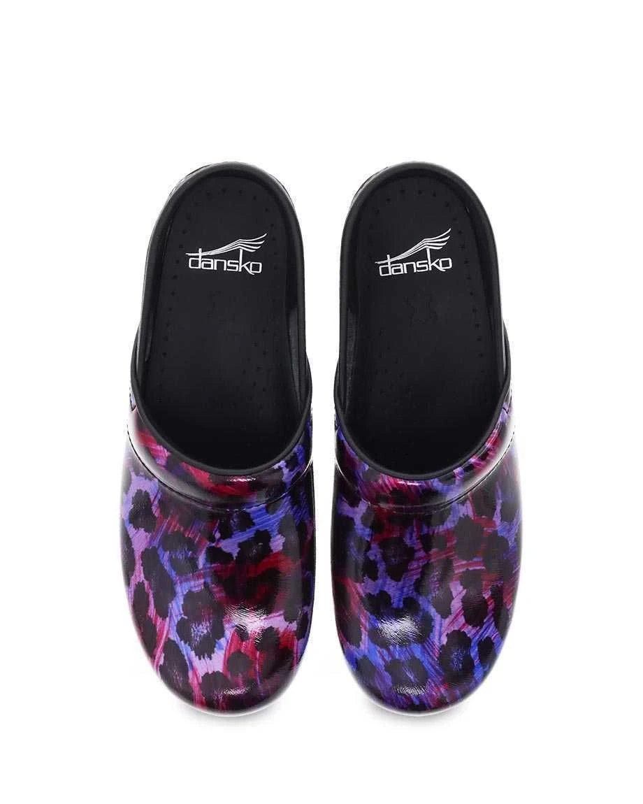 Dansko Professional Painted Leopard Patent Clog 6 Dansko Professional Painted Leopard Patent Clog - Image 6