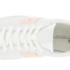 ECCO Street Lite White Peach Nectar Stripe Lace-Up Sneaker