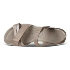 ECCO Felicia Grey Rose Leather Adjustable Strap Wedge Sandal -Remonte Shop ecc21651307e