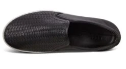 ECCO Women's Soft 7 Woven Black Leather Slip-On Sneaker -Remonte Shop ecc47011301c