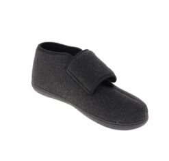 Comfort L2 Black Wool Slipper -Remonte Shop foacomfortl201c
