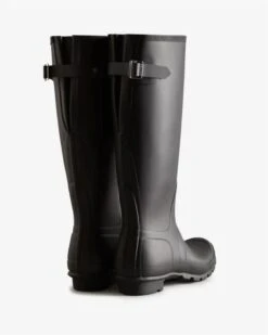 Hunter Women's Black Tall Back Adjustable Rain Boots 6 Hunter Women's Black Tall Back Adjustable Rain Boots -Remonte Shop hunw2489301d