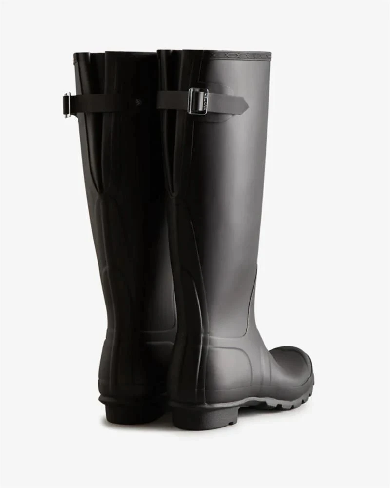 Hunter Women's Black Tall Back Adjustable Rain Boots 3 Hunter Women's Black Tall Back Adjustable Rain Boots - Image 3