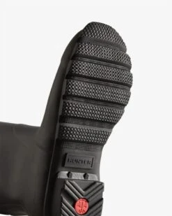 Hunter Women's Black Tall Back Adjustable Rain Boots 7 Hunter Women's Black Tall Back Adjustable Rain Boots -Remonte Shop hunw2489301e