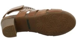 Josef Seibel Sunny 02 Nut Brown Perforated Cutout Leather Heel Sandal -Remonte Shop jos68302 128340c