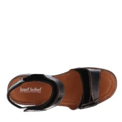 Josef Seibel Debra 19 Black Leather Sandal -Remonte Shop jos76719 813102e
