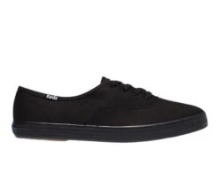 Keds Champion Black Lace-Up Canvas Sneaker