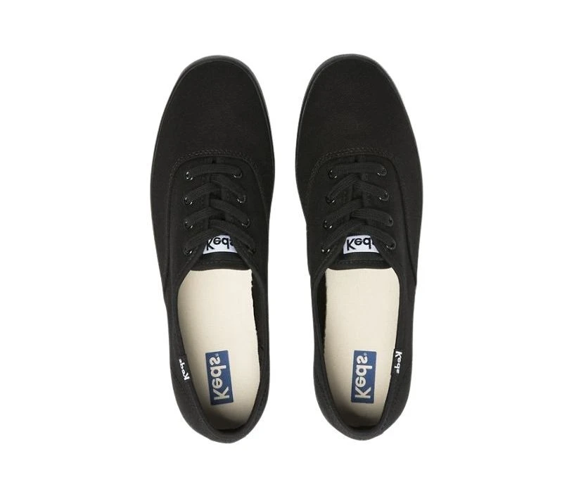 Keds Champion Black Lace-Up Canvas Sneaker 2 Keds Champion Black Lace-Up Canvas Sneaker - Image 2