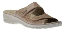Slide 2 Sabia Beige Double Strap Slide Wedge Sandal