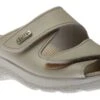 Slide 2 Avori Beige Double Strap Slide Wedge Sandal