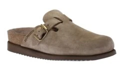 Mephisto Halina Warm Grey Suede Leather Clog