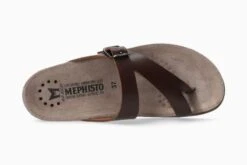 Mephisto Helen Chestnut Brown Thong Sandal -Remonte Shop mephelen02e