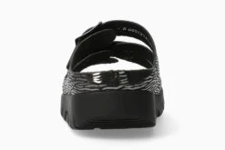 Mephisto Zach Zebra Black Slide Sandal -Remonte Shop mepzach32d