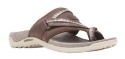 Merrell Terran 3 Cush Post Dark Earth Brown Thong Sandal -Remonte Shop merterranp302