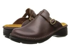 Aster Brown Leather Clog -Remonte Shop naoaster739c