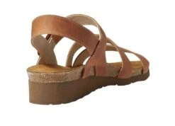 Kayla Brown Leather Wedge Sandal -Remonte Shop naokaylaea7g