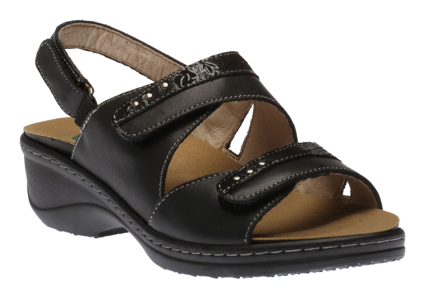 Velcro Sandal Black 1 Velcro Sandal Black
