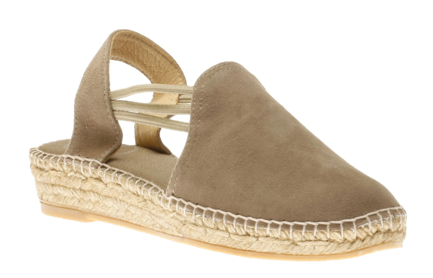 Toni Pons Nuria Taupe Suede Slip-On Espadrille Flat Sandal 1 Toni Pons Nuria Taupe Suede Slip-On Espadrille Flat Sandal